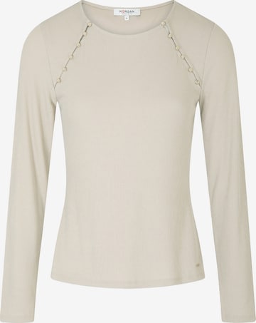 Morgan Shirt in Beige: voorkant