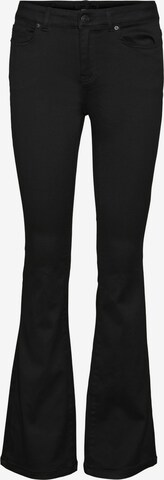 Vero Moda Curve Flared Jeans 'PEACHY' in Schwarz: predná strana