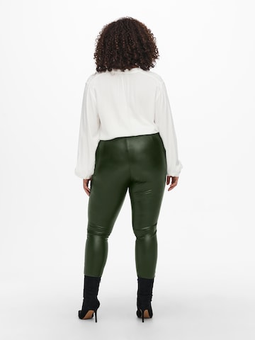 ONLY Carmakoma - Skinny Leggings 'Hanna' en verde