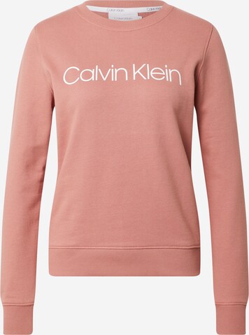 Sweat-shirt Calvin Klein en rose : devant