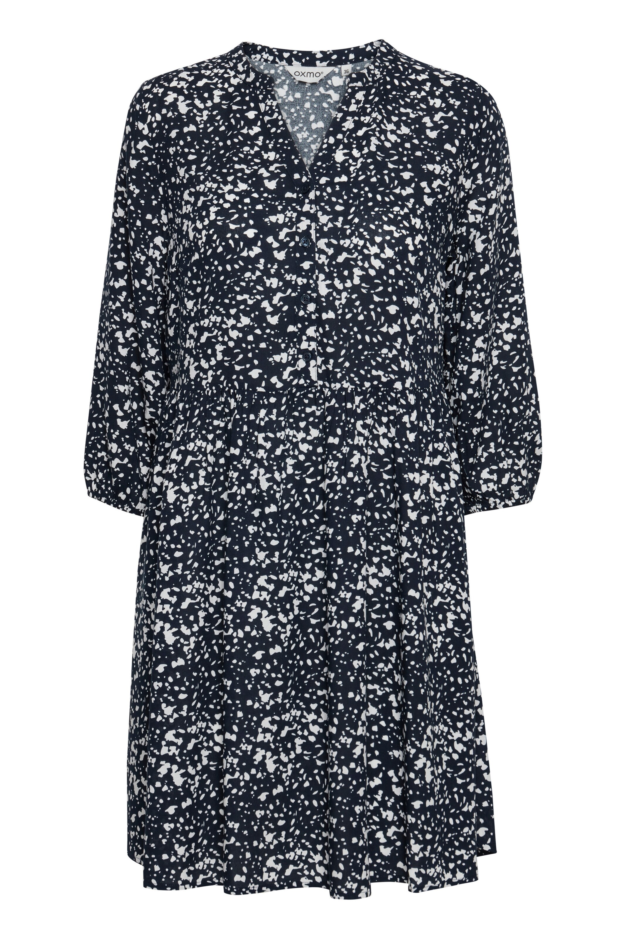 Oxmo Blousejurk 'ELVA' in Blauw: voorkant