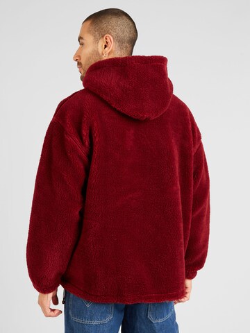 LEVI'S ® Mikina 'Cozy Half Zip Hoodie' - Červená