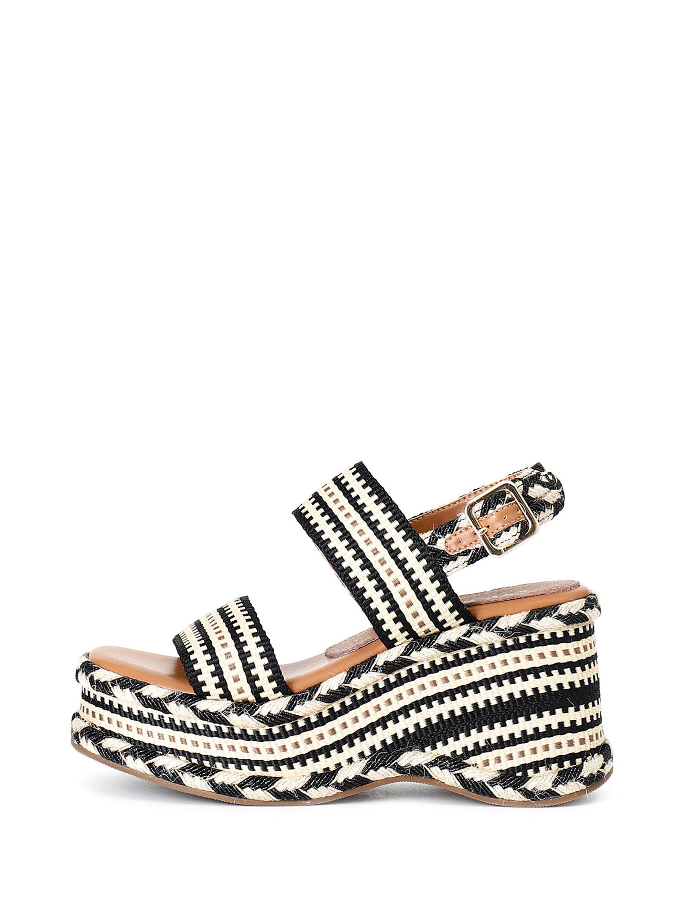 CAFè NOIR Sandaal in Zwart: voorkant