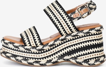 Sandalo di CAFè NOIR in nero: frontale