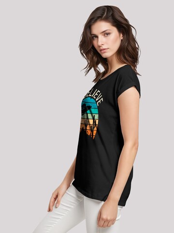 T-shirt 'I Believe UFO Alien Sonnenuntergang' F4NT4STIC en noir