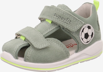 Calzatura aperta 'BOOMERANG' di SUPERFIT in verde: frontale
