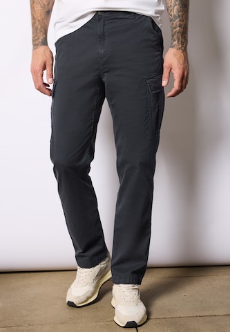 Street One MEN Loose fit Cargo Pants in Blue: front