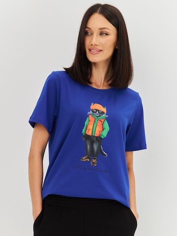 Cat e Lolette Shirt 'Hoodie Cat'‌‌‌‌‌‌‌‌ in Blau