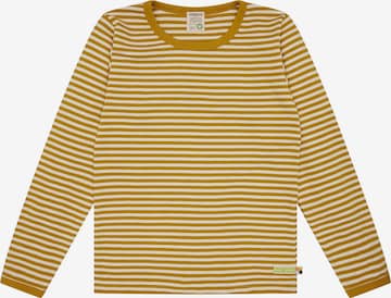 loud + proud Shirt 'Interlock' in Gelb: Vorderseite