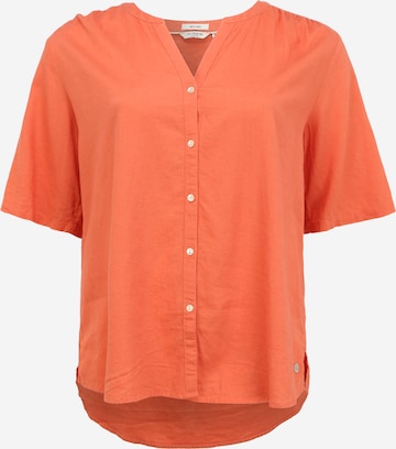 Camicia da donna di Tom Tailor Women + in arancione: frontale