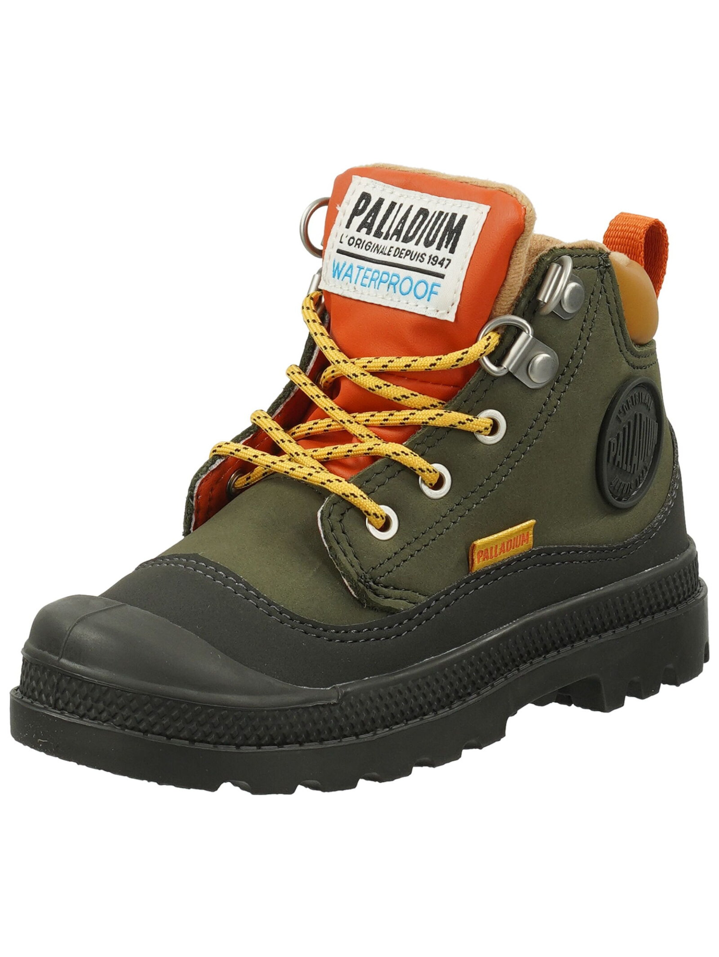 Palladium Stiefel in Grün: Vorderseite