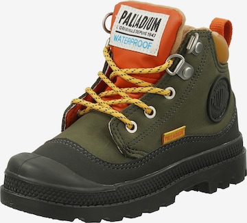 Palladium Boots in Green: front