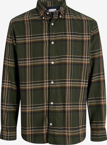 JACK & JONES Классический крой Рубашка 'JJEClassic' в Зеленый: спереди