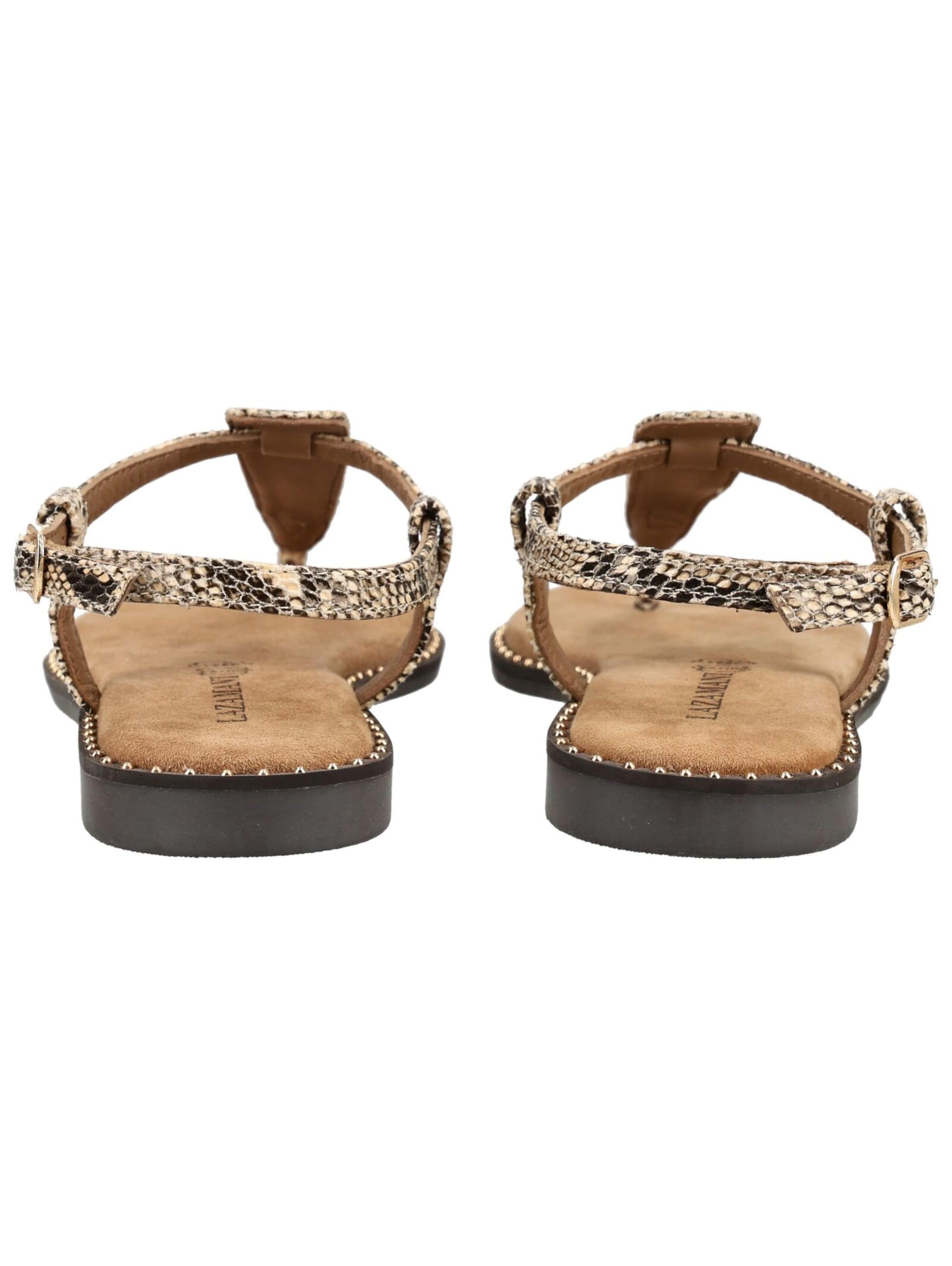 Tongs LAZAMANI en beige