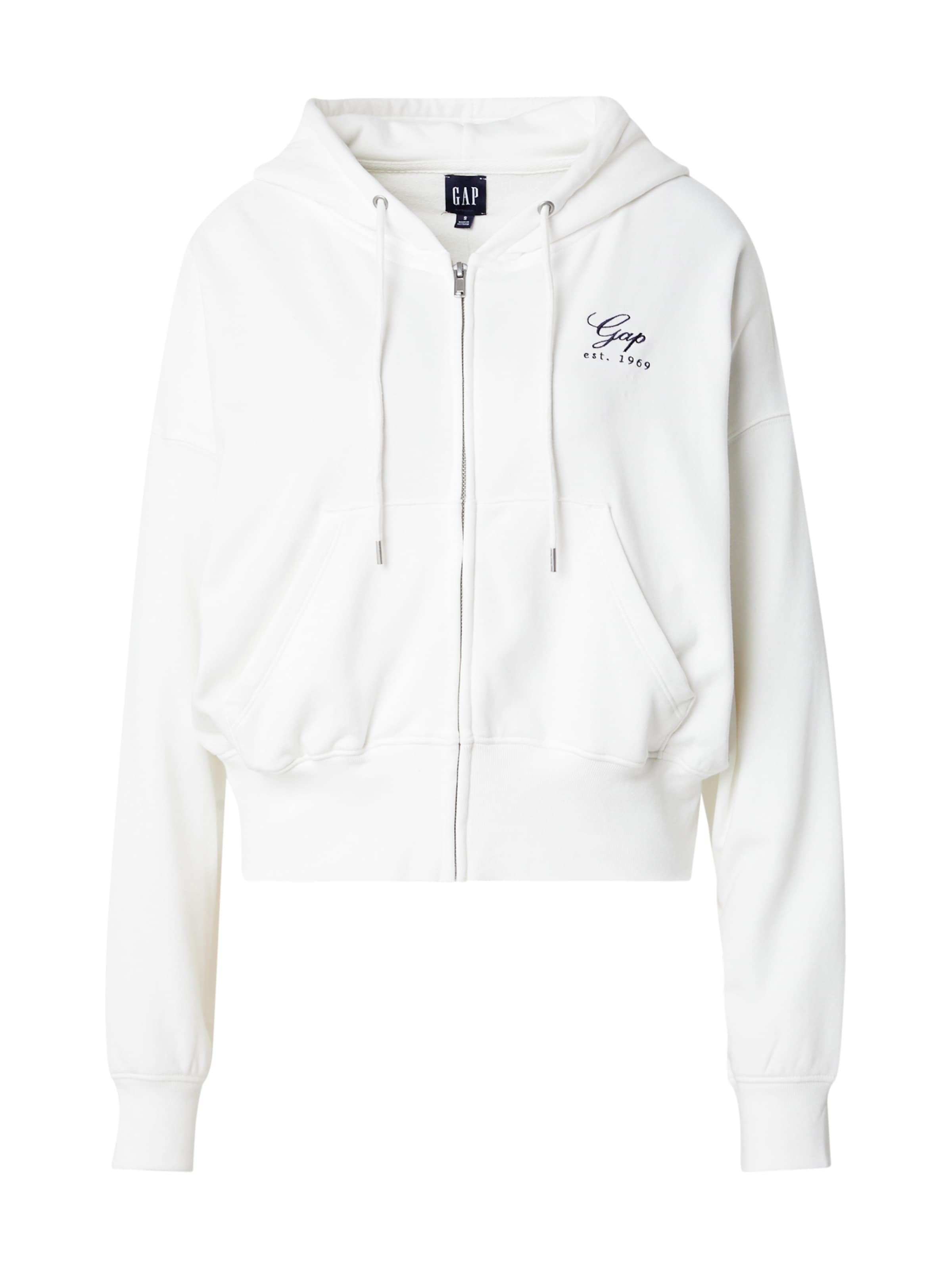 Veste de survêtement GAP en blanc : devant