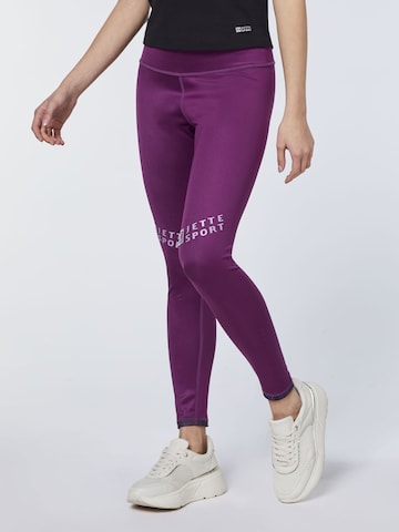 Jette Sport Skinny Leggings in Purple: front