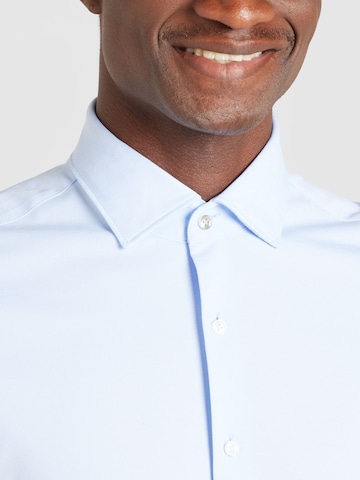 Michael Kors Slim fit Button Up Shirt 'PERFORMANCE' in Blue