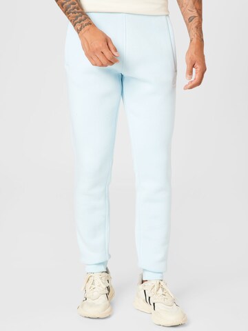 Effilé Pantalon 'Adicolor Essentials Trefoil' ADIDAS ORIGINALS en bleu : devant