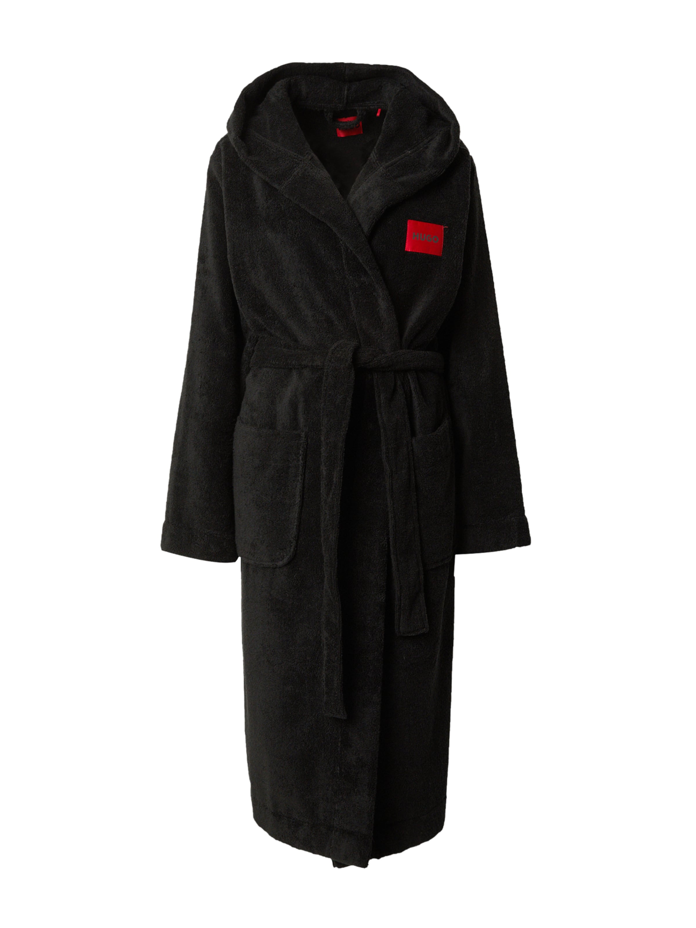 Peignoir long HUGO en noir : devant