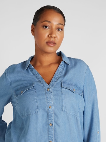 Vero Moda Curve Bluse 'Bree' i blå