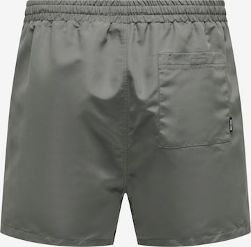 Shorts de bain 'Ted' Only & Sons en gris