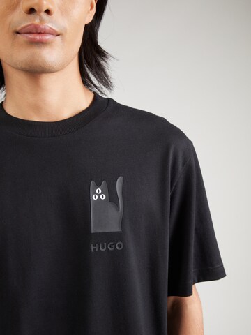 HUGO T-Shirt 'Dicatiko' in Schwarz