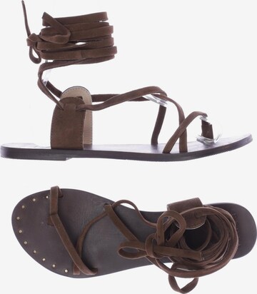 Manebí Sandals & High-Heeled Sandals in 40 in Brown: front