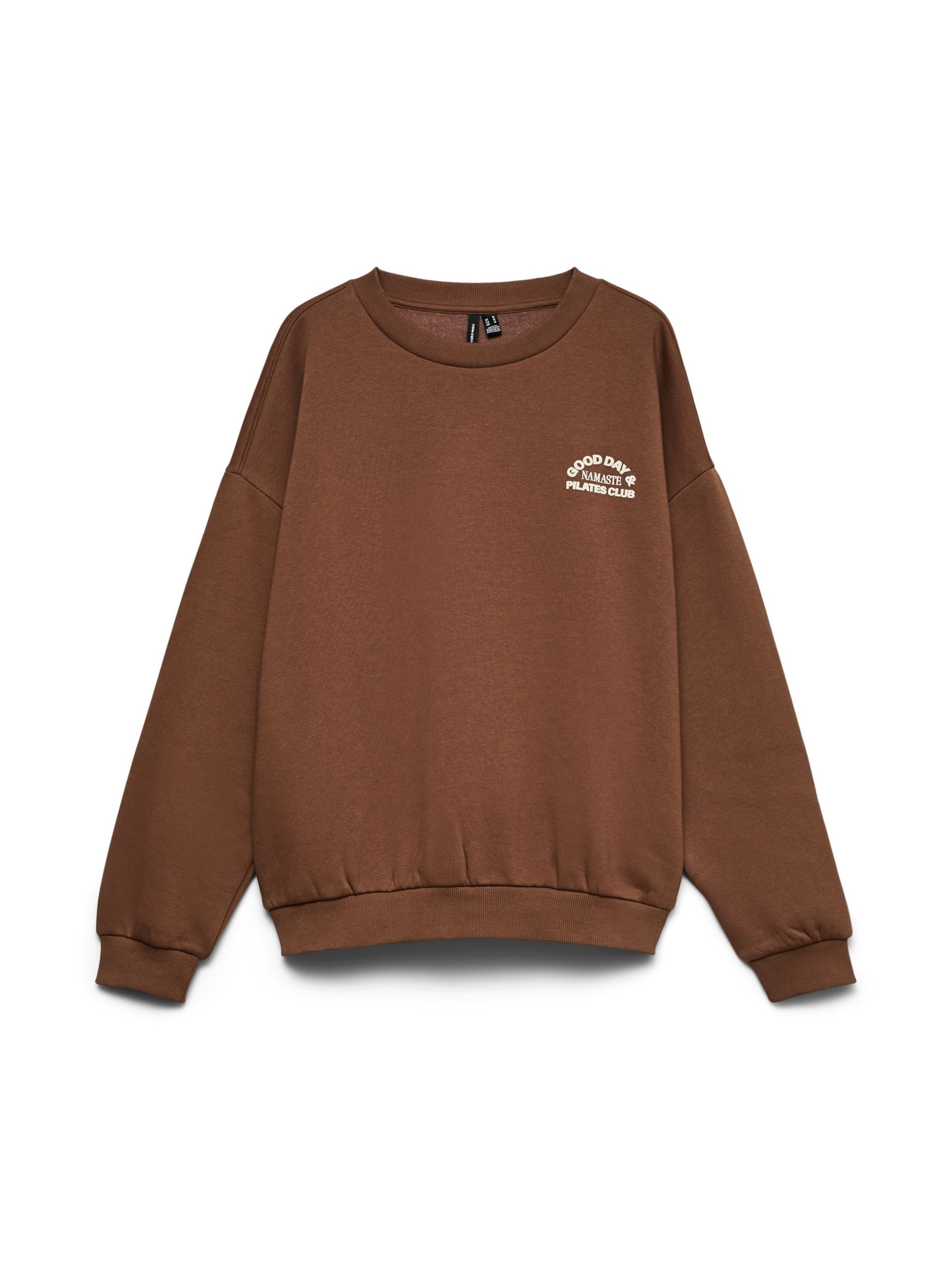VERO MODA Sweatshirt 'VMAdine' in Brown: front