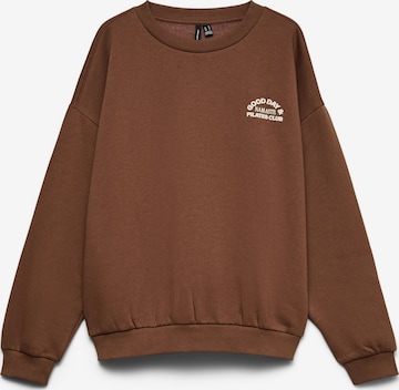 VERO MODA Sweatshirt 'VMAdine' in Brown: front