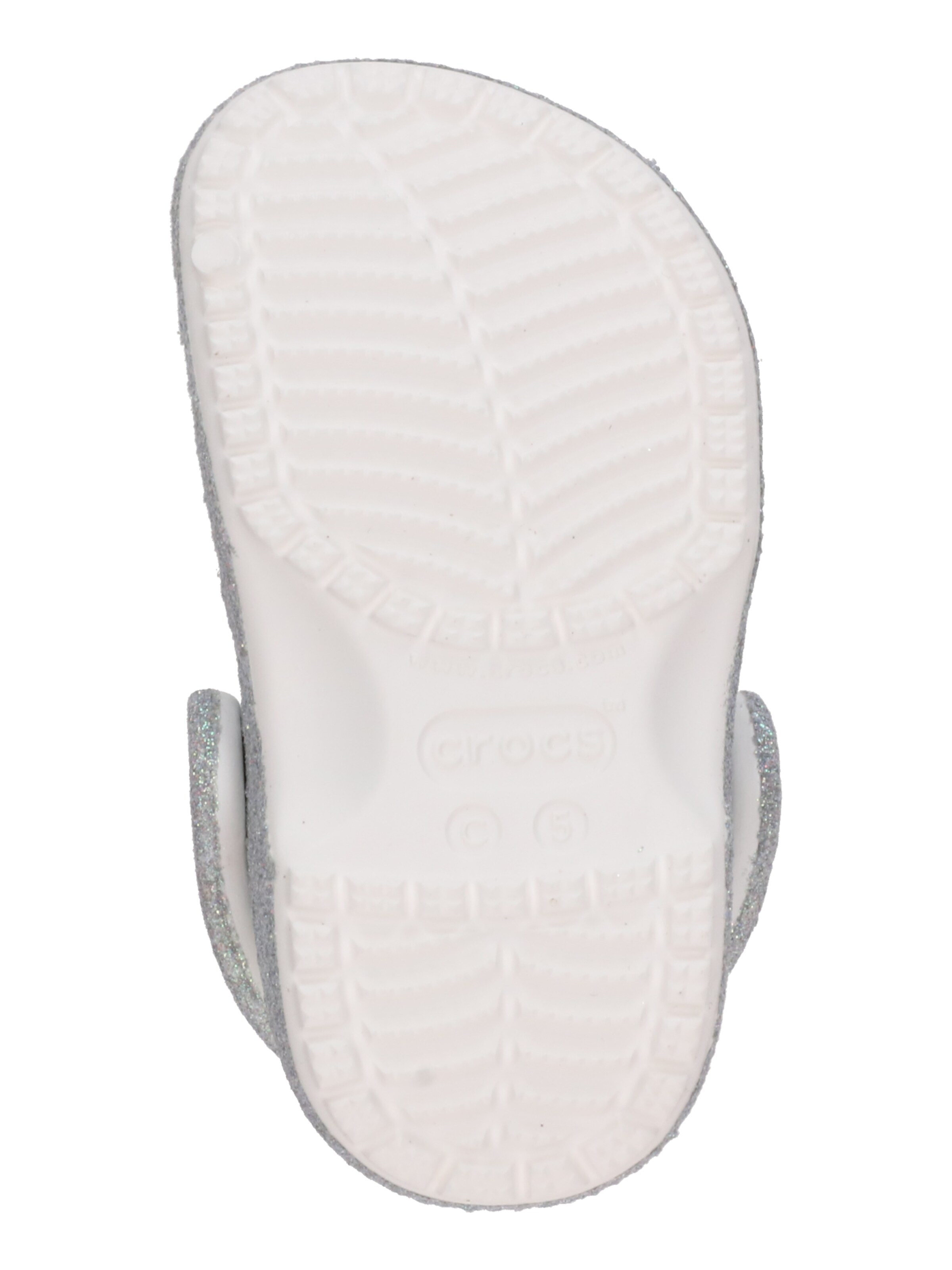 Crocs - Sapatos abertos 'Classic Iridescent' em prata