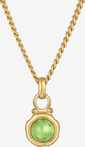 ELLI PREMIUM Halskette Edelsteinkette in Gold: predná strana
