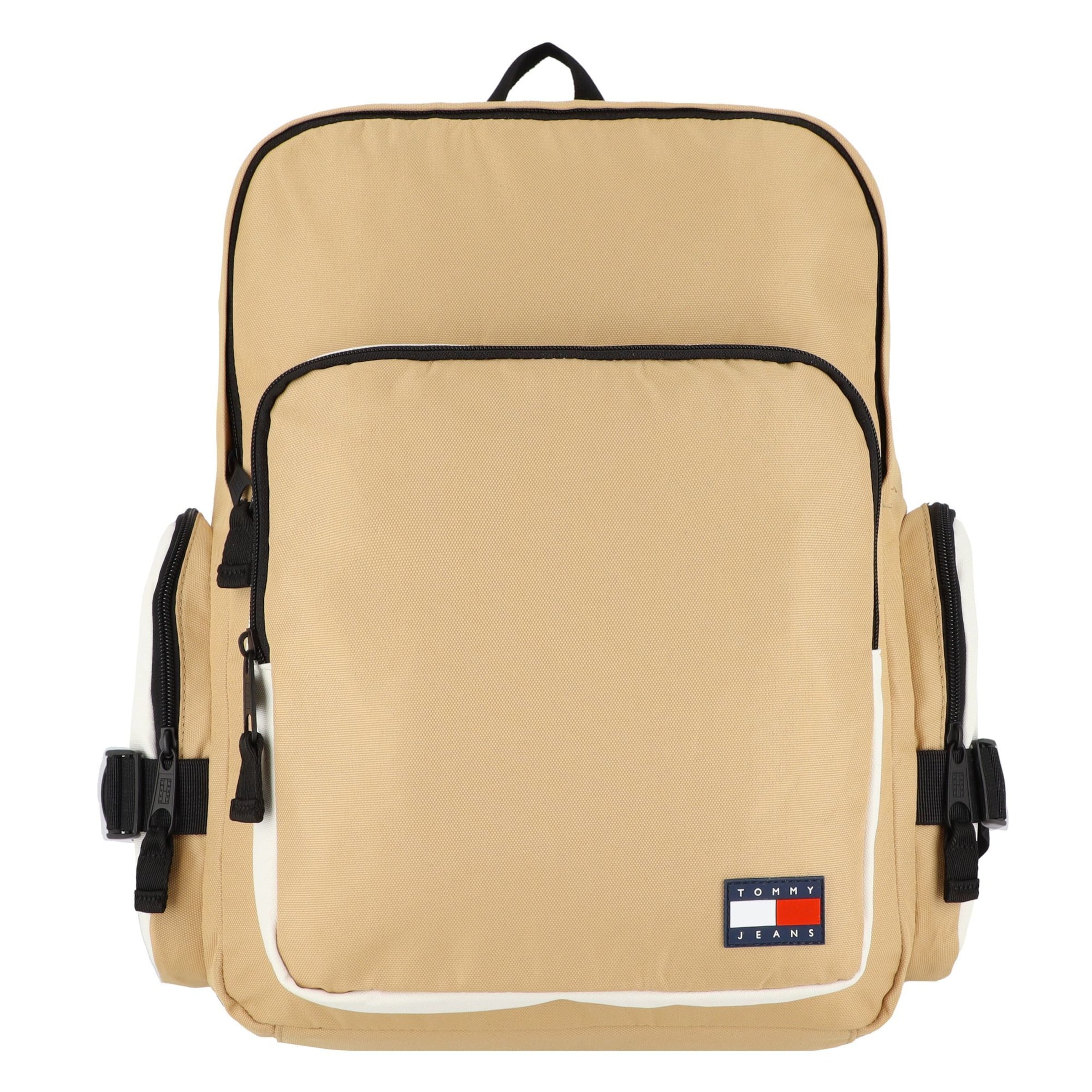 Tommy Jeans Backpack 'Duty' in Beige: front