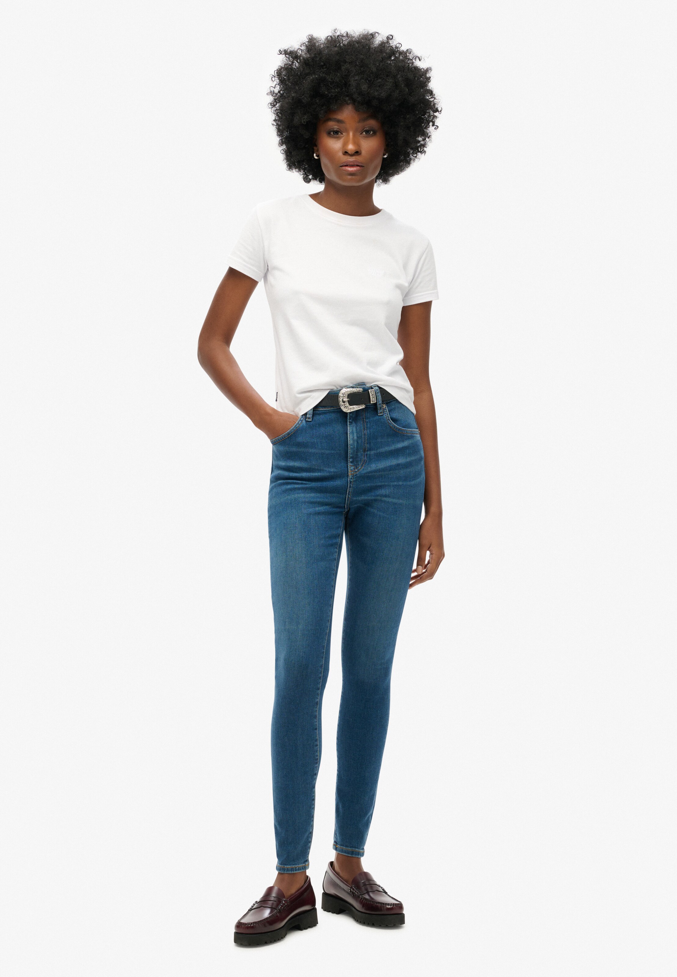 Superdry Skinny Jeans in Blau