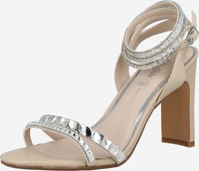 BUFFALO Páskové sandály 'JEAN' - stříbrná / barva bílé vlny, Produkt
