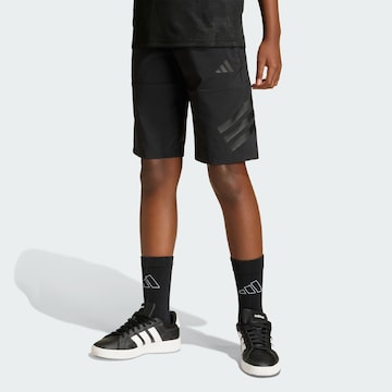 ADIDAS SPORTSWEAR - regular Pantalón deportivo 'Icons' en negro: frente