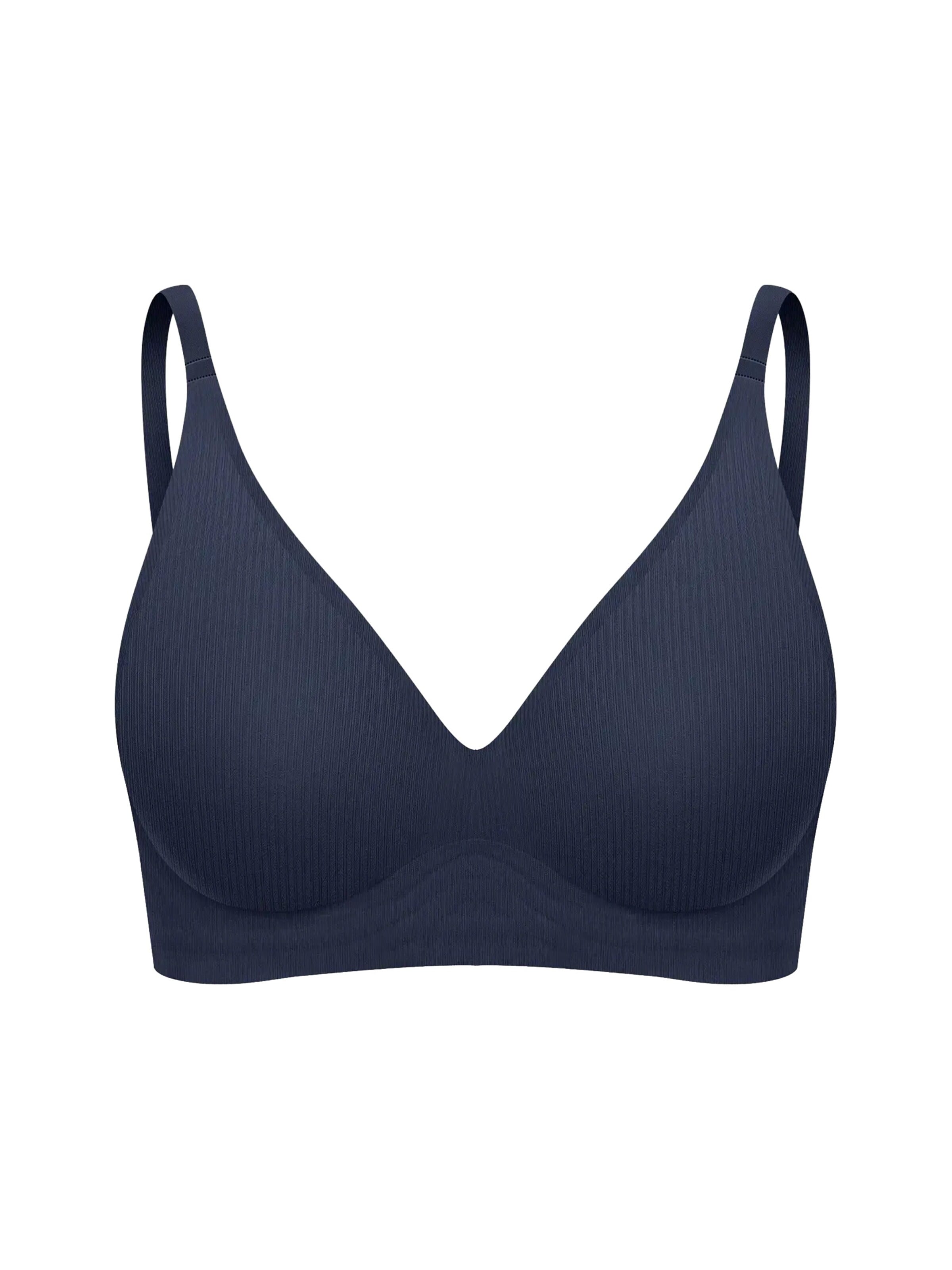 Push-up Reggiseno 'Rib Comfort Push-Up BH' di cfab in blu: frontale
