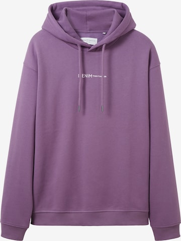 Sweat-shirt TOM TAILOR DENIM en violet : devant