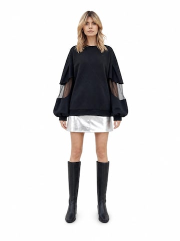 Sweat-shirt 'ELEVATE Vera' I want the moon en noir