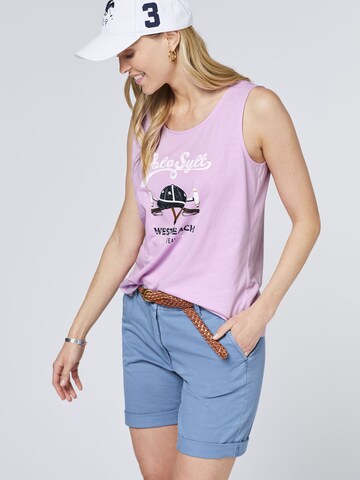 Polo Sylt Top in Lila: Vorderseite