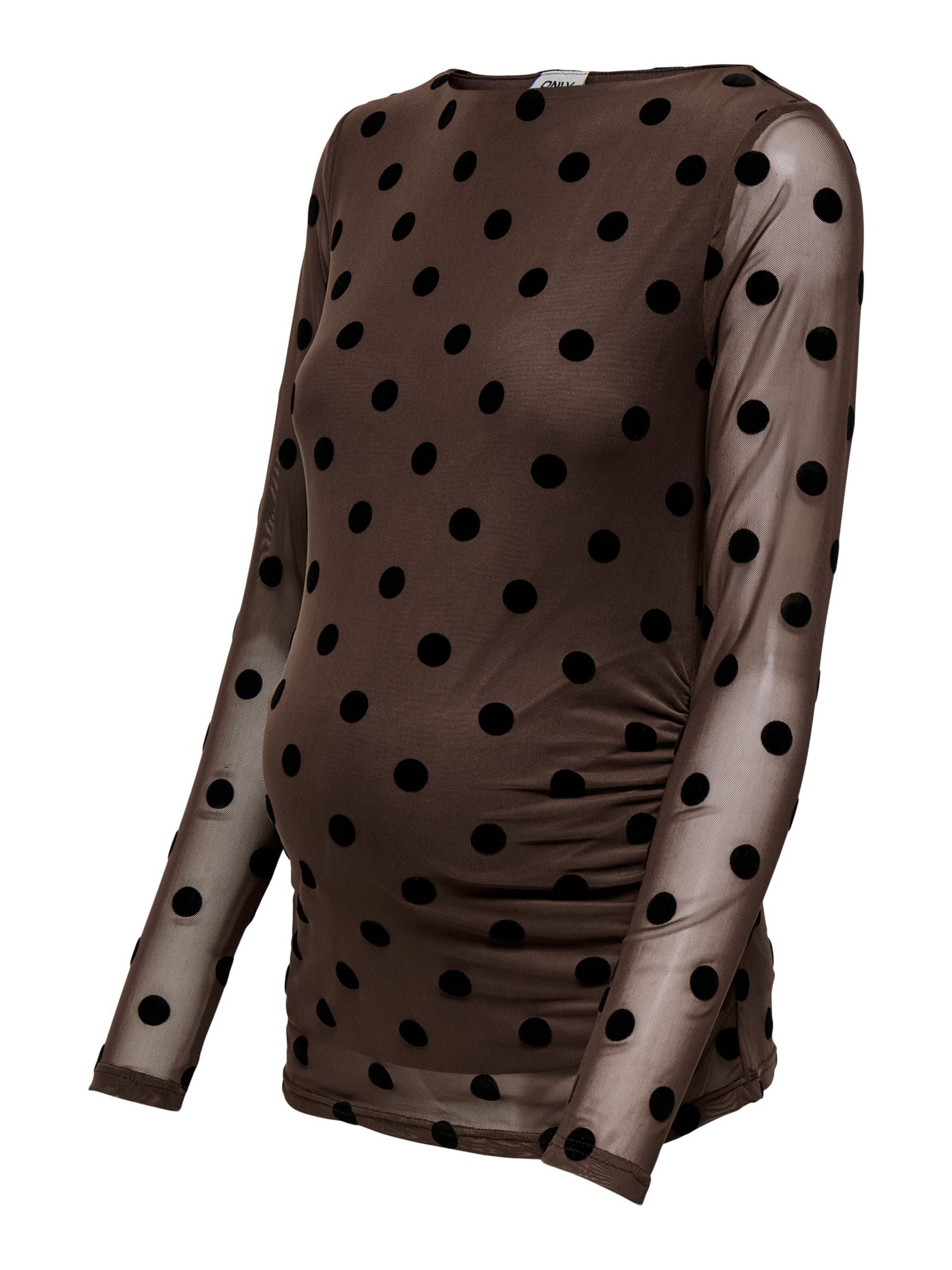 Only Maternity Shirt 'OLMLaguna' in Bruin