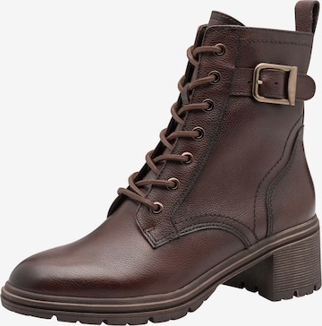 Tamaris Veterlaarsjes in Bruin: voorkant