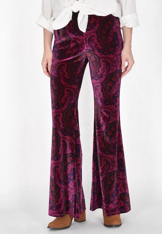 évasé Pantalon usha FESTIVAL en violet : devant