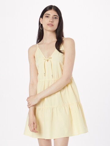 Tommy Jeans - Vestido de verão em amarelo: frente