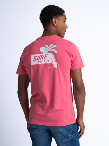 Petrol Industries Shirt 'Waikiki Beach' in Roze: voorkant