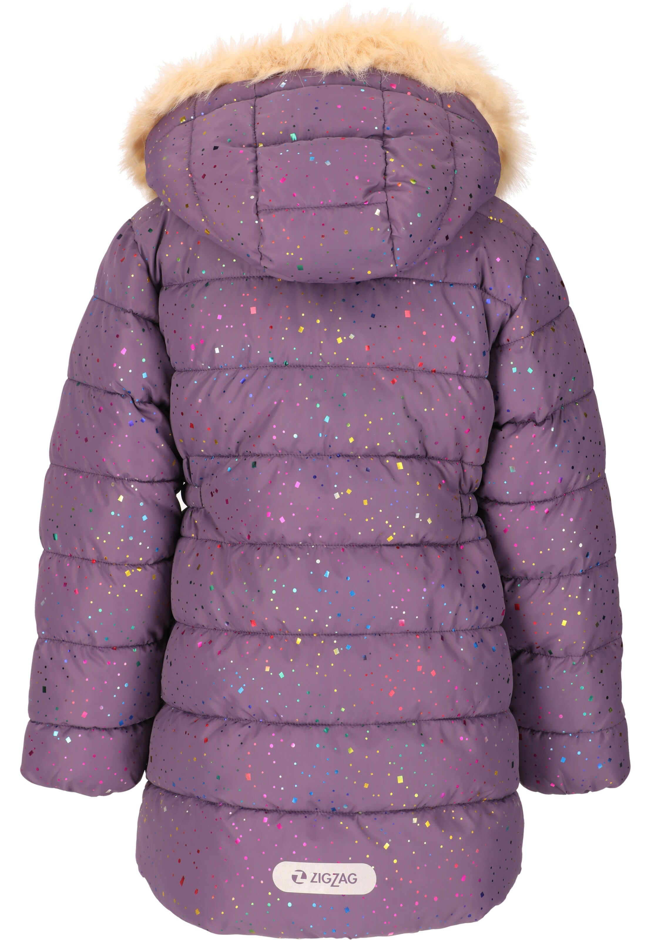 ZigZag Winter Jacket 'Astrid' in Purple