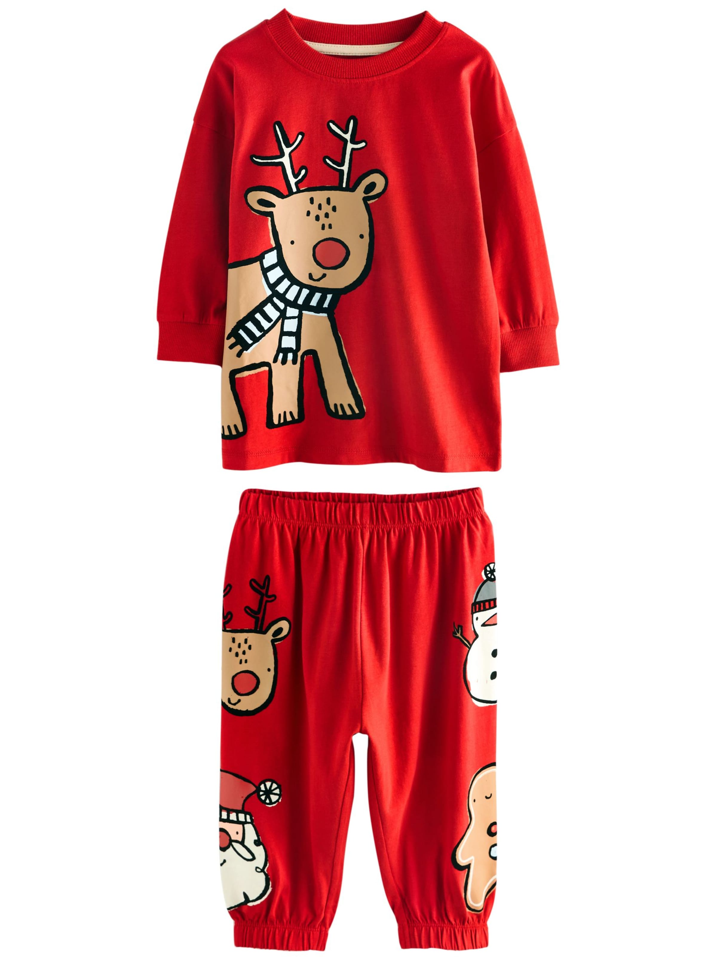 Next Pyžamo 'Single Xmas' - Červená: predná strana