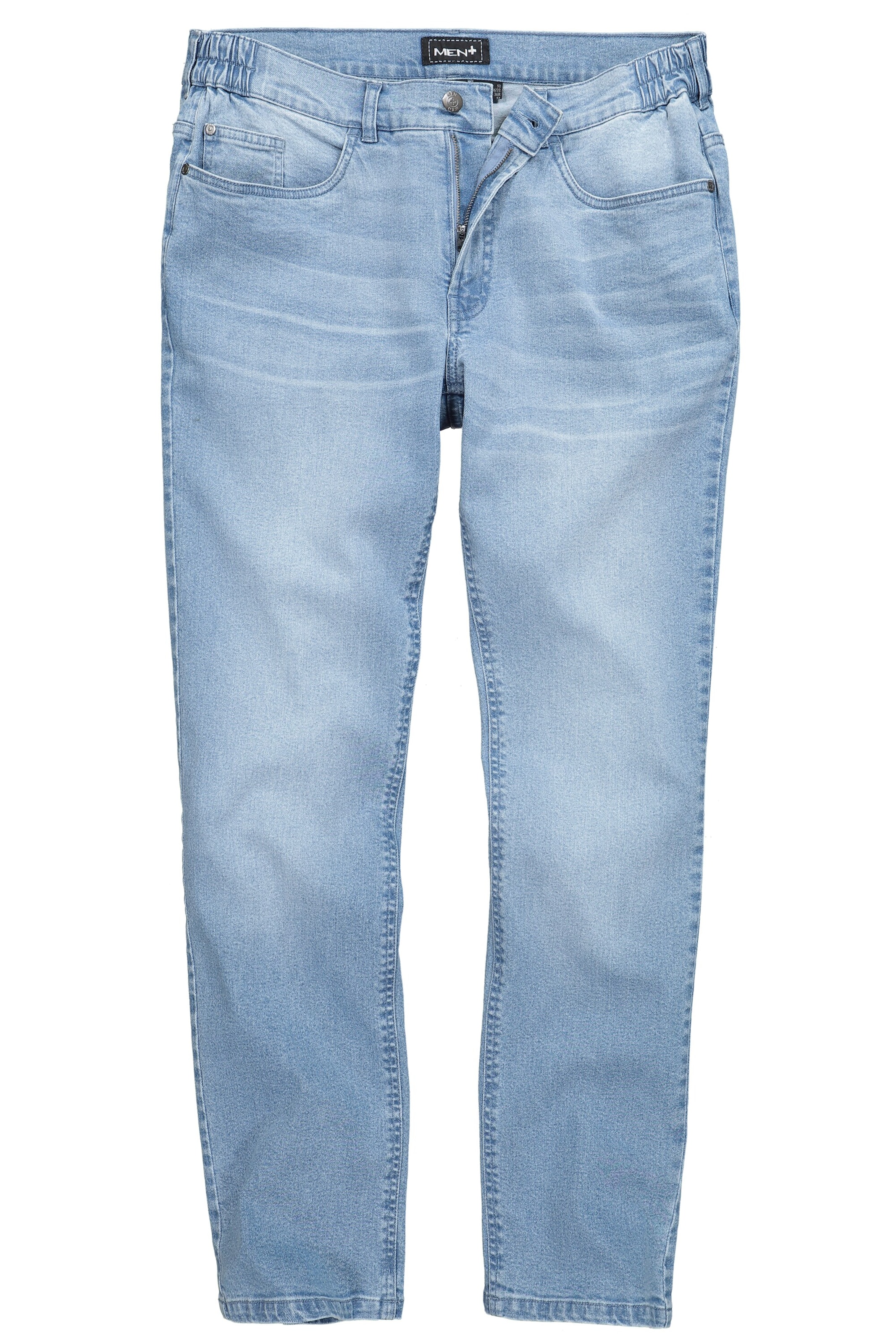 Men Plus Loosefit Jeans in Blauw: voorkant