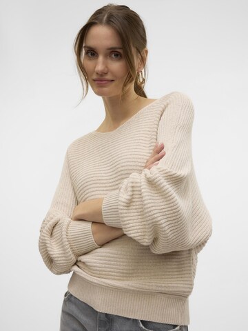 VERO MODA Pullover 'VMLux' in Beige