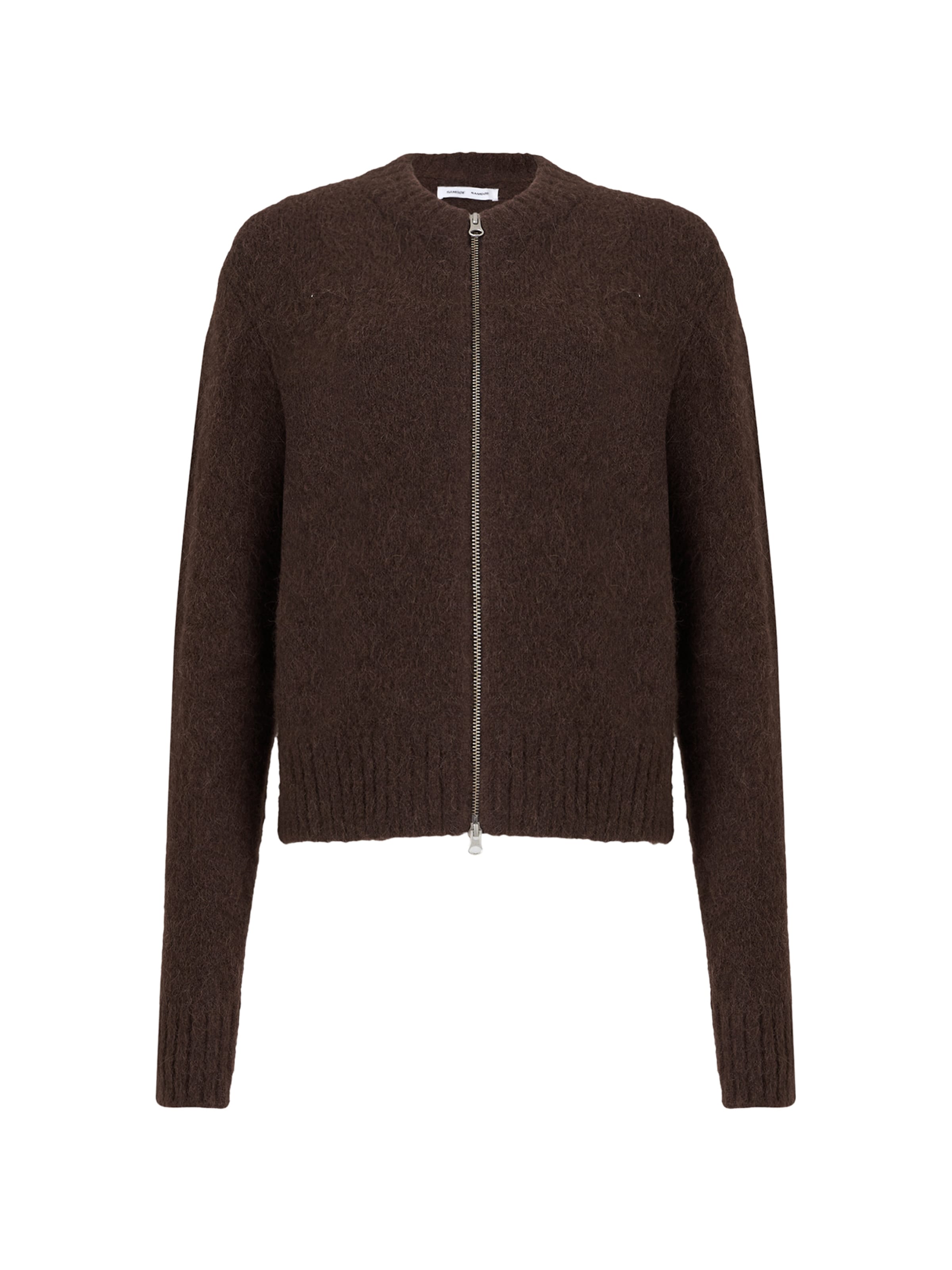 Samsøe Samsøe Cardigan 'Jeanine' en chocolat, Vue avec produit