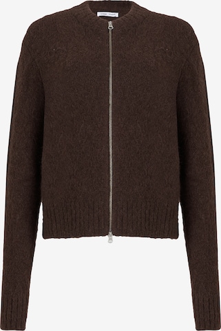 Samsøe Samsøe Knit Cardigan 'Jeanine' in Brown: front